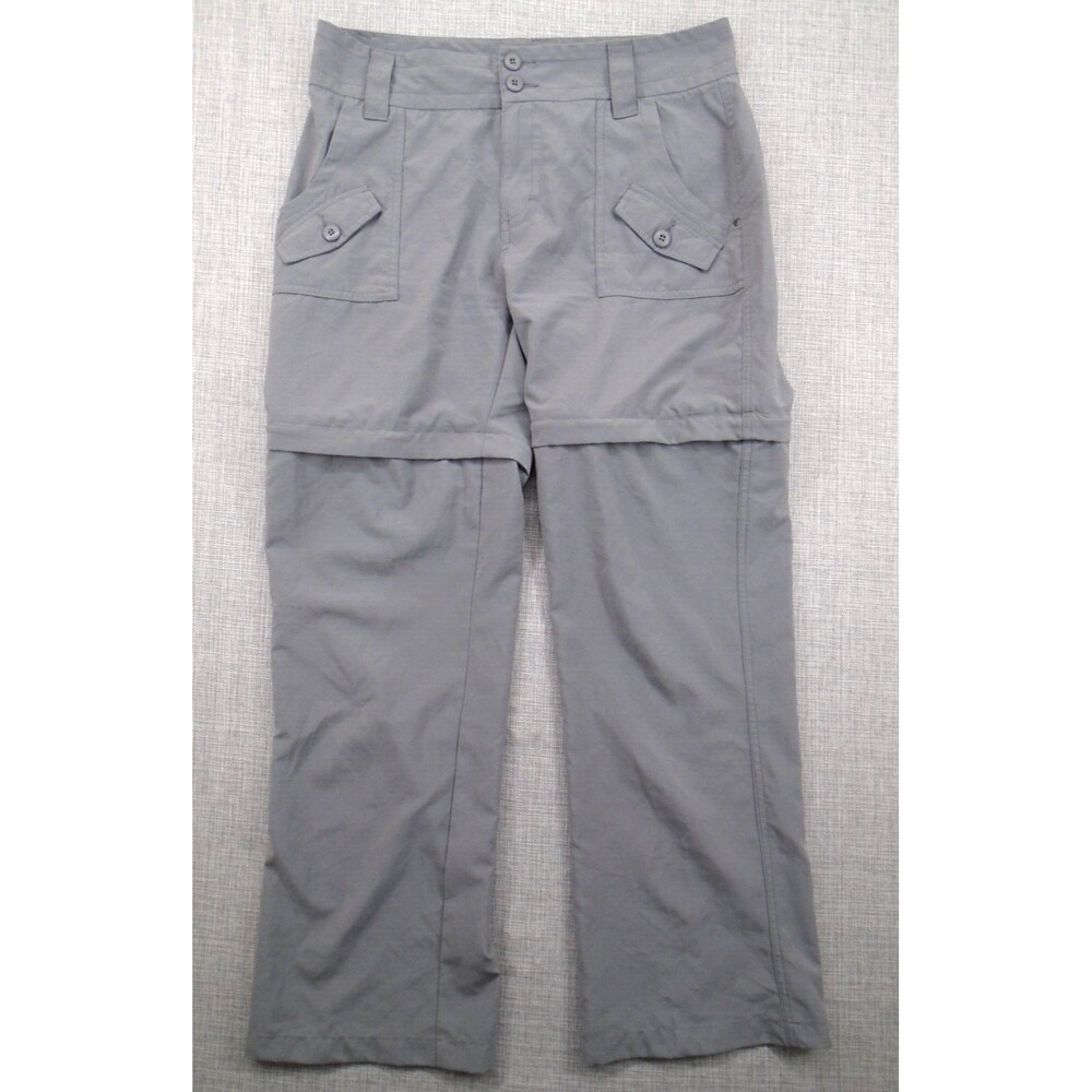 Rugged Exposure Pants Men's Convertible Cargo Pants Hiking 34" Waist Grey Poly